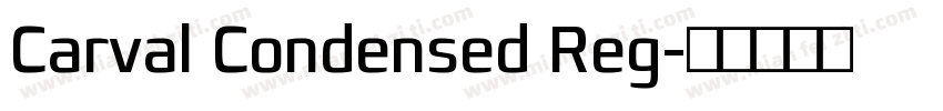 Carval Condensed Reg字体转换